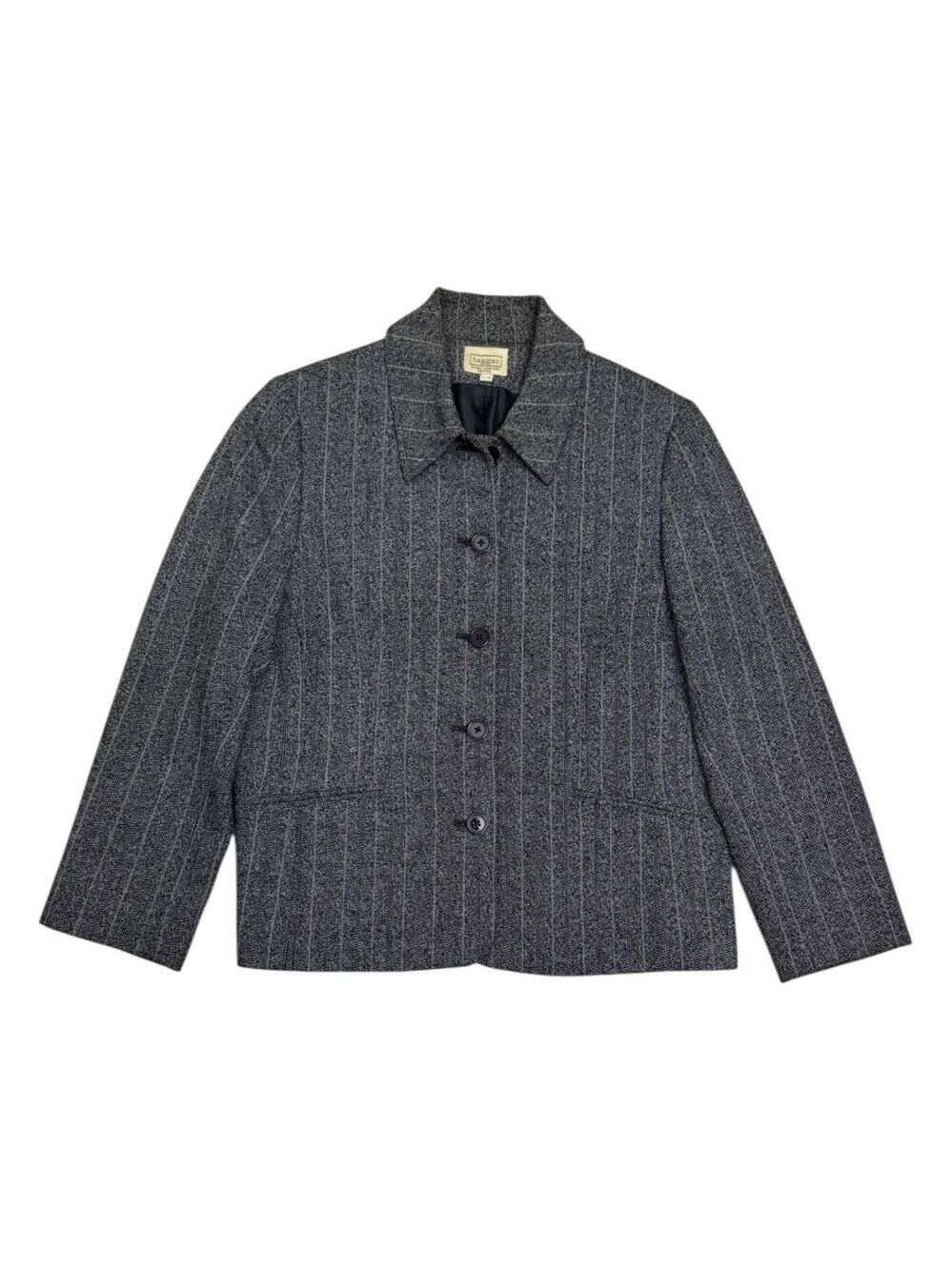 HAGGAR Vintage 90s Luxury Designer Business Casual Blazer Jacket Womens 4 Petite